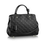 Louis Vuitton Montaigne MM Monogram Empreinte Leather Black 33Cm M41048