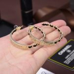 Chanel Earrings Black Gold - Image 6