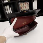 Chanel Medium Classic Flap Bag Chevron Black 25Cm - Image 7