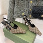 Gucci Women’s GG Slingback Pump Beige ‎675420 KY980 9763 - Image 4