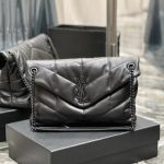 Saint Laurent Puffer Medium In Matte Leather Black 35cm 5774751EL081000 - Image 3