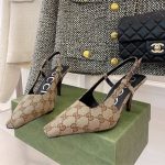 Gucci Women’s GG Slingback Pump Beige ‎675420 KY980 9763 - Image 3