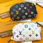 Louis Vuitton X Murakami Cosmetic Pouch PM Monogram Black 19cm - Image 4