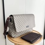 Gucci Large Changing Bag Beige And Ebony Gg Supreme 44cm 211131 Kgdig 8588 - Image 4