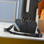 Louis Vuitton Keepall Bandoulière 25 Mon Monogram Black 25cm P01942 - Image 5