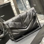 Saint Laurent Puffer Medium In Matte Leather Black 35cm 5774751EL081000 - Image 9