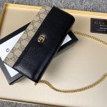 Gucci Gg Marmont Bicolor Wallet On Chain Beige Ebony 19Cm 546585 17Wag 1283 - Image 8