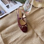 Gucci Women's Horsebit Pump Red Leather 801893 Bnc80 6207 - Image 8