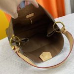 Louis Vuitton Graceful MM Monogram Canvas Hobo Bag Brown 41cm M43704 - Image 8