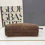 Prada Bonnie Large Suede Handbag Cacao Brown 38Cm 1Ba433 2C4S F0324 V Moo - Image 9