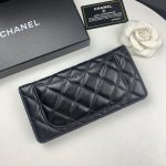 Chanel Quilted Classic Long Flap Wallet With Silver Hardware Black 19Cm - Image 5