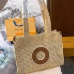 Louis Vuitton Onthego MM Natural Raffia Tan 37Cm M24723 - Image 3