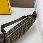 Fendi FF Jacquard Melon Small Brown 24Cm 7VA635ASIQF19KW - Image 5