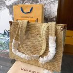 Louis Vuitton Onthego MM Natural Raffia Tan 37Cm M24723 - Image 5