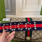 Gucci Ophidia Small Shoulder Bag Beige And Dark Brown GG Supreme 23Cm ‎722117 FAAX3 9789 - Image 9