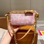 Louis Vuitton X Takashi Murakami Cherry Blossom Pochette Accessoires Bag Pink 20cm - Image 5