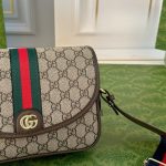 Gucci Ophidia Small Shoulder Bag Beige And Dark Brown GG Supreme 23Cm ‎722117 FAAX3 9789 - Image 4