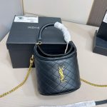 Saint Laurent Gaby Bucket Bag In Black 18Cm 7639611El071000 - Image 4