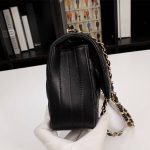 Chanel Medium Classic Flap Bag Chevron Black 25Cm - Image 9