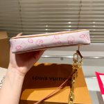 Louis Vuitton X Takashi Murakami Cherry Blossom Pochette Accessoires Bag Pink 20cm - Image 6