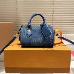 Louis Vuitton Speedy 18 Bandoulière Denim Blue 18cm N00208 - Image 3