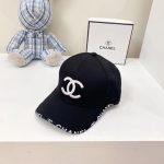 Chanel CC Cotton Baseball Cap Black - Image 3