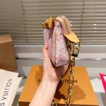 Louis Vuitton X Takashi Murakami Cherry Blossom Pochette Accessoires Bag Pink 20cm - Image 8