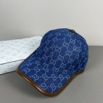 Gucci Gg Denim Baseball Hat Blue 816450 3ha7u 4265 - Image 4