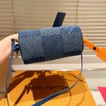 Louis Vuitton Speedy 18 Bandoulière Denim Blue 18cm N00208 - Image 7