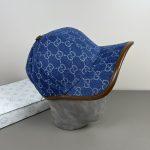 Gucci Gg Denim Baseball Hat Blue 816450 3ha7u 4265 - Image 5