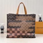 Louis Vuitton Shopper Tote MM Monogram Canvas Brown 40cm M15274 - Image 5