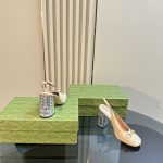 Gucci Women's Horsebit Pump With Crystals White 795984 Bnc00 9540 - Image 6