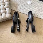 Chanel Interlocking Cc Logo Slingback Flats Black - Image 6