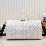 Louis Vuitton Keepall Bandoulière 50 White 50cm M24954 - Image 3