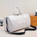Louis Vuitton Keepall Bandoulière 50 White 50cm M24954 - Image 4