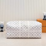 Louis Vuitton Keepall Bandoulière 50 White 50cm M24954 - Image 6
