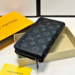 Louis Vuitton Long Wallet Monogram Eclipse Trunk Zippy Black 19Cm M80558 - Image 4