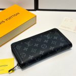 Louis Vuitton Long Wallet Monogram Eclipse Trunk Zippy Black 19Cm M80558 - Image 6