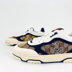 Gucci Men Re Web Trainer Beige And Blue GG Canvas 821730 AAEMC 9566 - Image 6