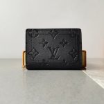 Louis Vuitton Cléa Wallet Monogram Empreinte Leather Black 11Cm M80151 - Image 3