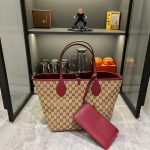 Gucci Totissima Large Reversible Tote Rosso Ancora Red 30Cm ‎839112 Aafeq 6258 - Image 4