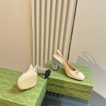 Gucci Women's Horsebit Pump With Crystals White 795984 Bnc00 9540 - Image 8