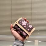 Louis Vuitton X Takashi Murakami Victorine Wallet Sakura Brown 12Cm M13427 - Image 7