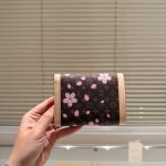 Louis Vuitton X Takashi Murakami Victorine Wallet Sakura Brown 12Cm M13427 - Image 8