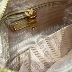 Prada Re Edition 2005 Crochet Bag Raffia Natural Tan 22CM 1BH204 2A2T F0018 V V9L - Image 8