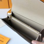 Louis Vuitton Sarah Wallet Bicolor Monogram Empreinte Tourterelle And Crème 19Cm M81049 - Image 6