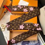 Louis Vuitton X Takashi Murakami Monogram Cherry Blossom Bandeau Bb In Tan 120cm M96084 - Image 3