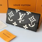 Louis Vuitton Sarah Wallet Bicolor Monogram Empreinte Black And Beige 19cm M80496 - Image 3