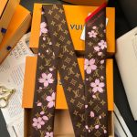 Louis Vuitton X Takashi Murakami Monogram Cherry Blossom Bandeau Bb In Tan 120cm M96084 - Image 4
