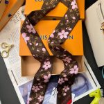 Louis Vuitton X Takashi Murakami Monogram Cherry Blossom Bandeau Bb In Tan 120cm M96084 - Image 5